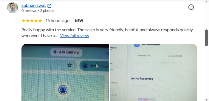 Google review from a GroupSEOToolz member